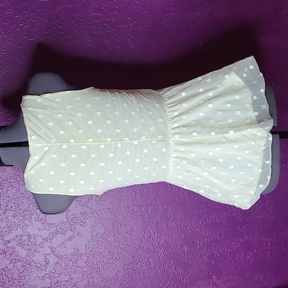 Saks Fifth Avenue Polka Dot Peplum Top - Picture 2 of 3